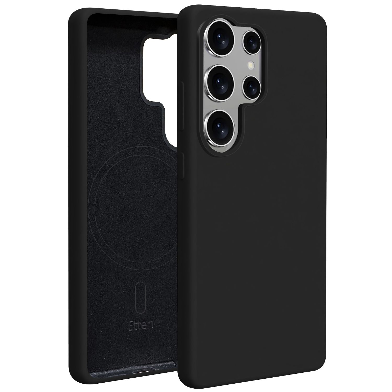 Silikonový kryt Etteri Mag case pro Samsung Galaxy S25 Ultra černý