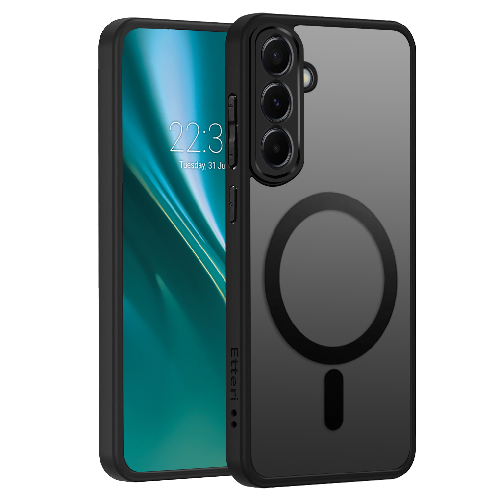 Pouzdro Etteri Matt Mag case pro Samsung Galaxy A56 5G černé