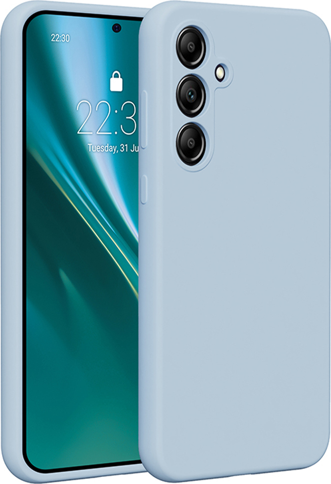 Silikonový kryt Etteri pro Samsung Galaxy A35 5G světle modrý