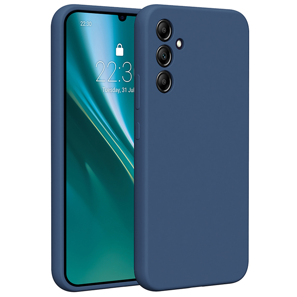Silikonový kryt Etteri pro Samsung Galaxy A34 5G tmavě modrý
