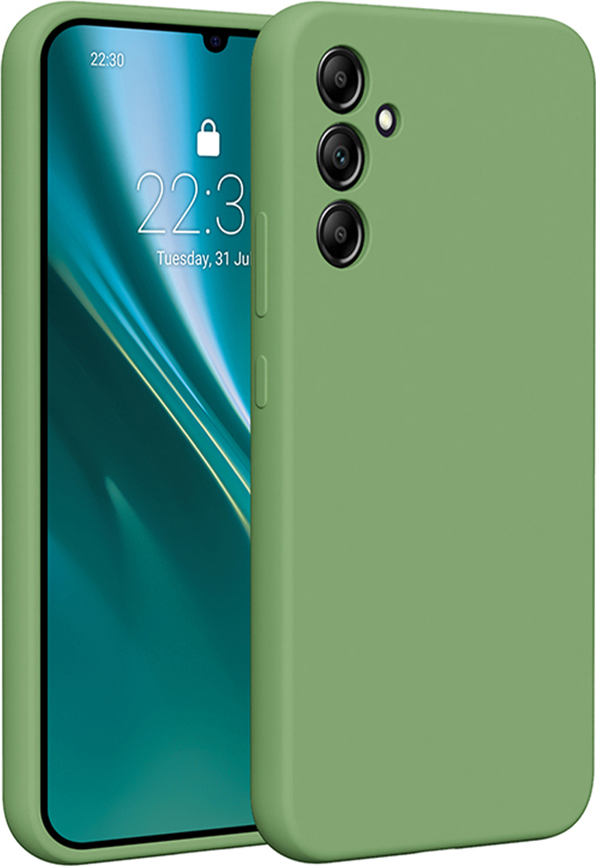 Silikonový kryt Etteri pro Samsung Galaxy A34 5G světle zelený