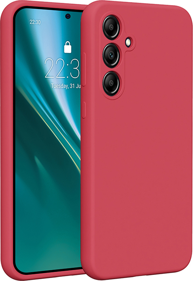 Silikonový kryt Etteri pro Samsung Galaxy A35 5G malinový