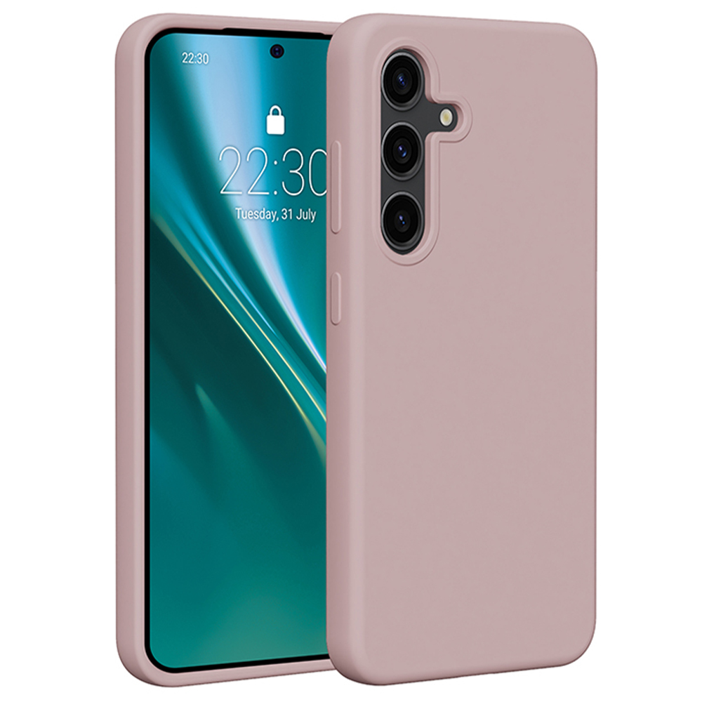Silikonový kryt Etteri pro Samsung Galaxy S24 světle růžový