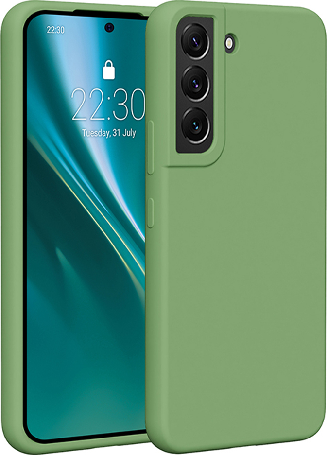 Silikonový kryt After pro Samsung Galaxy S22 světle zelený