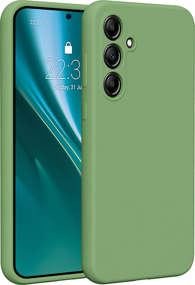 Silikonový kryt Etteri pro Samsung Galaxy A35 5G světle zelený
