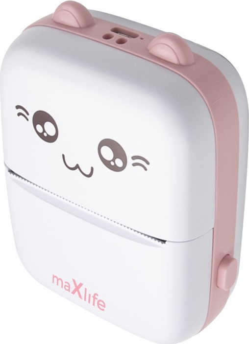 Termotiskárna Maxlife Bluetooth MXTP-100 růžová