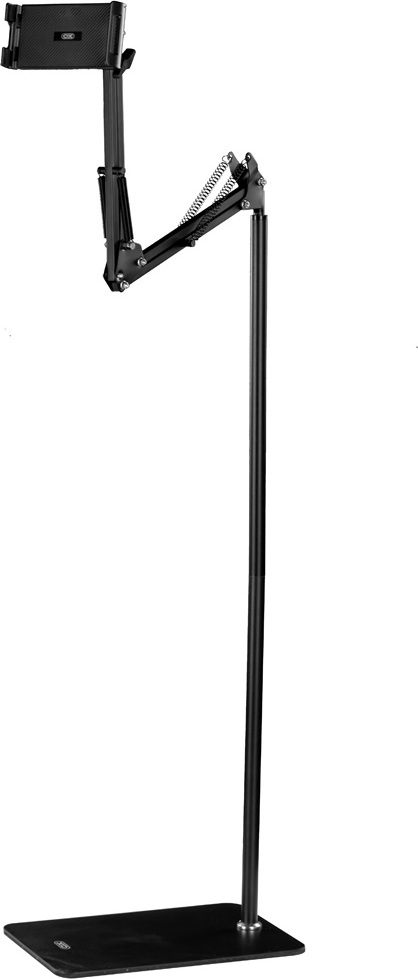 Držák / podlahový stojan dlouhý XO C137 pro telefony a tablety černý