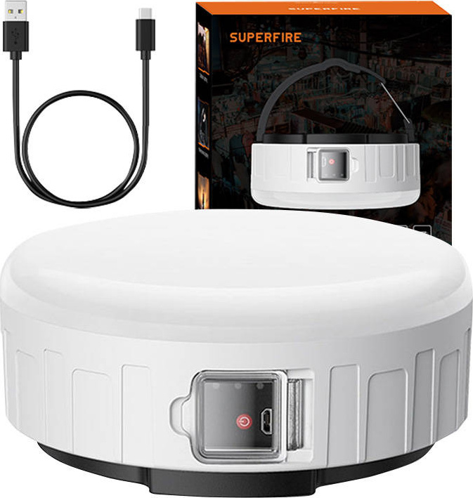 Kempingová lampa Superfire T25 – 400 lm, USB, 3 režimy