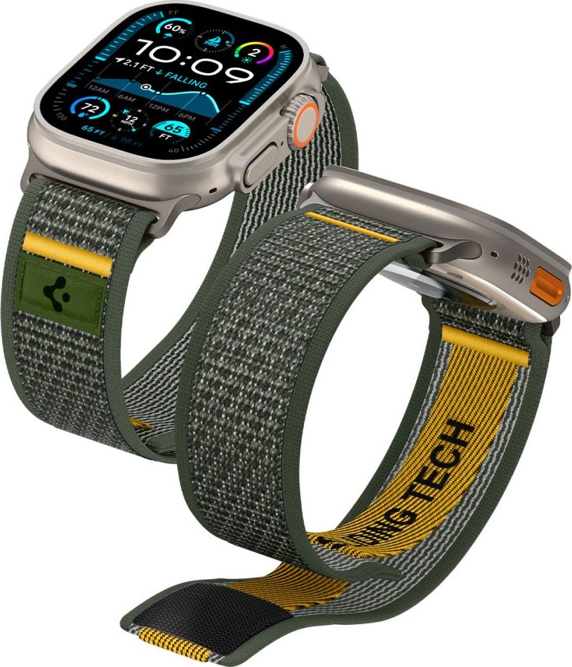 SPIGEN ATHLEX AIR APPLE WATCH 6 / 7 / 8 / 9 / 10 / SE / ULTRA 1 / 2 (44 / 45 / 46 / 49 MM) ACTIVE GREEN