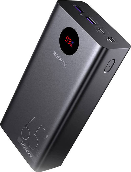 Powerbanka Romoss PEA40 Pro 40000mAh, 65W vhodná i pro notebooky (černá)