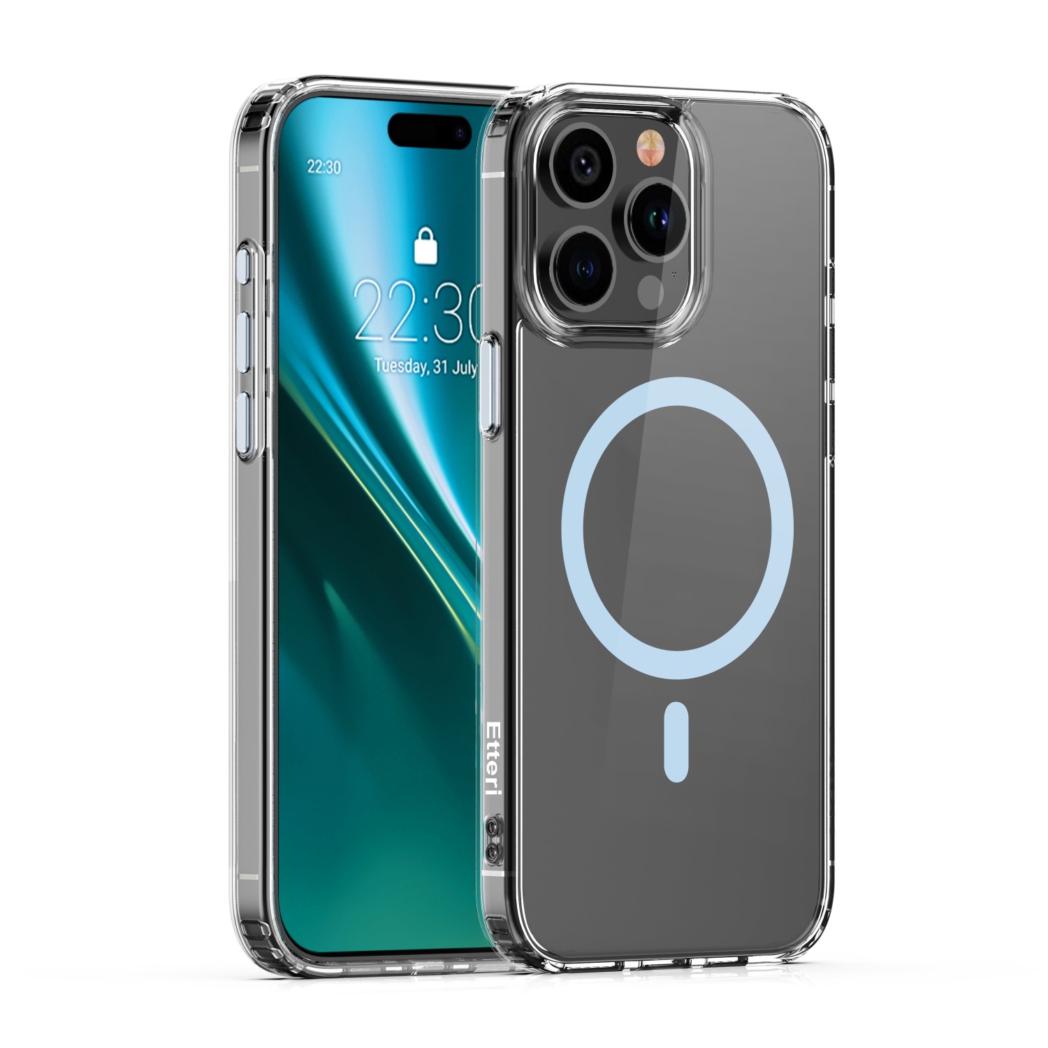 Pouzdro Etteri Color Mag pro iPhone 13 Pro 6,1" světle modré