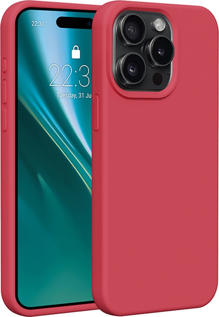 Silikonový obal Etteri pro iPhone 15 Pro 6,1" malina