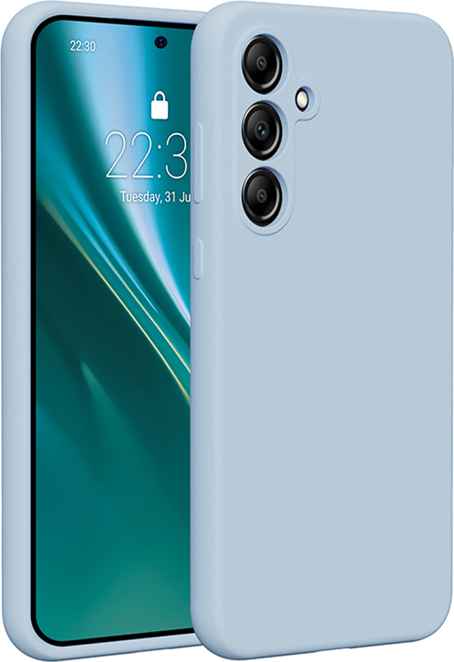 Silikonový kryt Etteri pro Samsung Galaxy A55 5G světle modrý