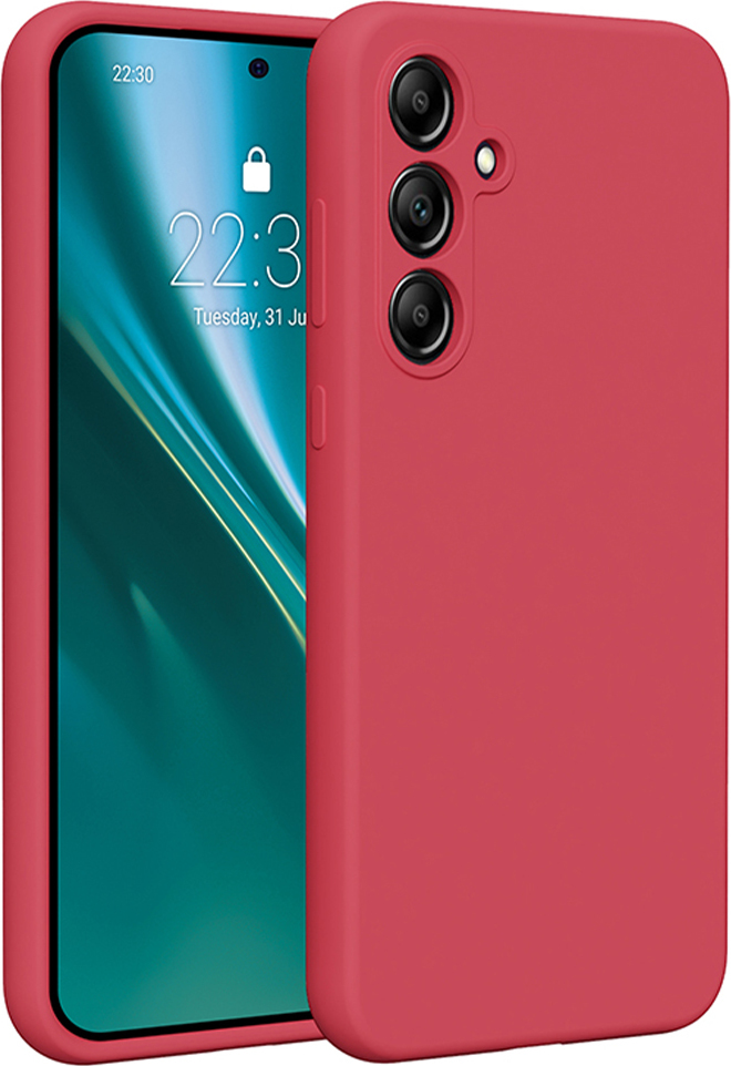 Silikonový kryt Etteri pro Samsung Galaxy A55 5G malinový