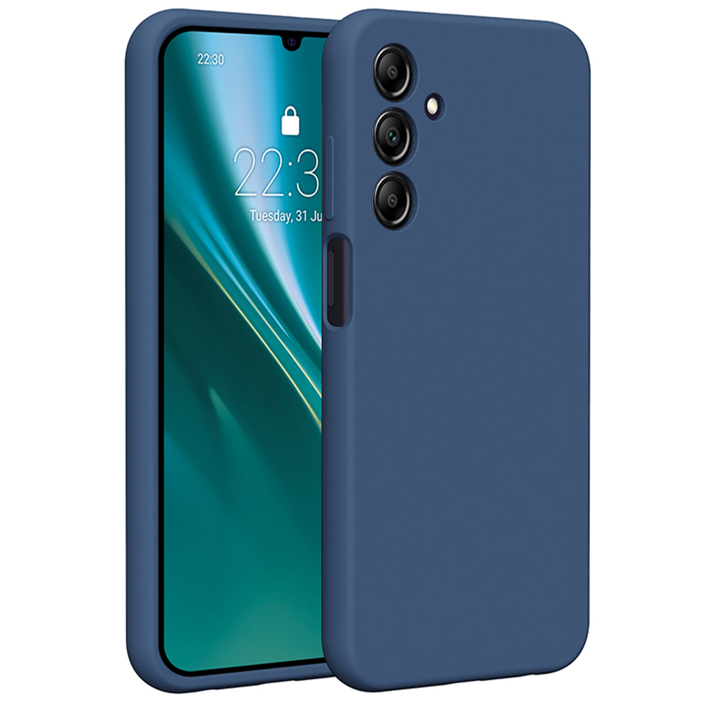 Silikonový kryt Etteri pro Samsung Galaxy A25 5G (globální) tmavě modrý