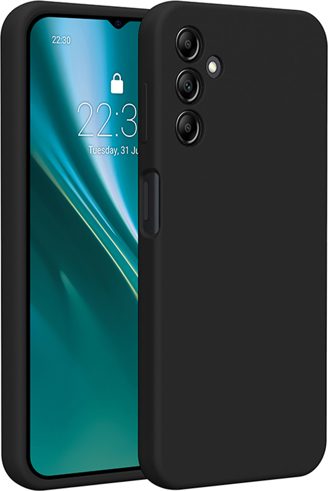 Silikonový kryt Etteri pro Samsung Galaxy A14 černý