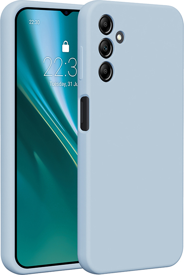 Silikonový kryt Etteri pro Samsung Galaxy A14 světle modrý