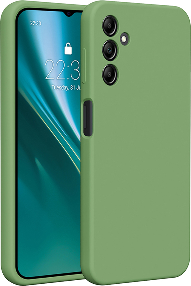 Etteri Silicone case for Samsung Galaxy A14 light green