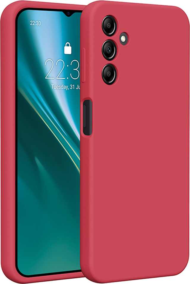 Silikonový kryt Etteri pro Samsung Galaxy A14 malinový