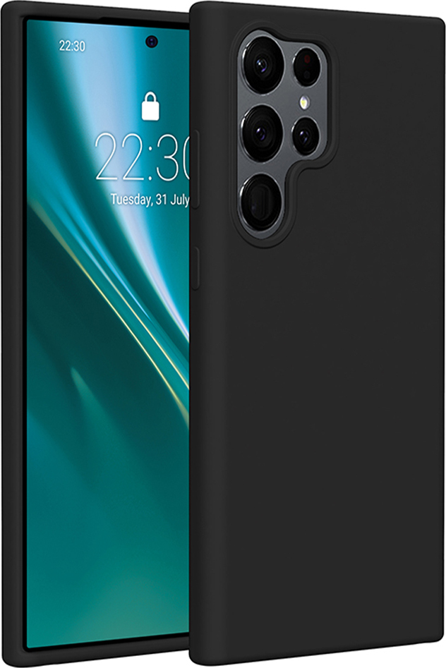 Silikonový kryt Etteri pro Samsung Galaxy S23 Ultra černý