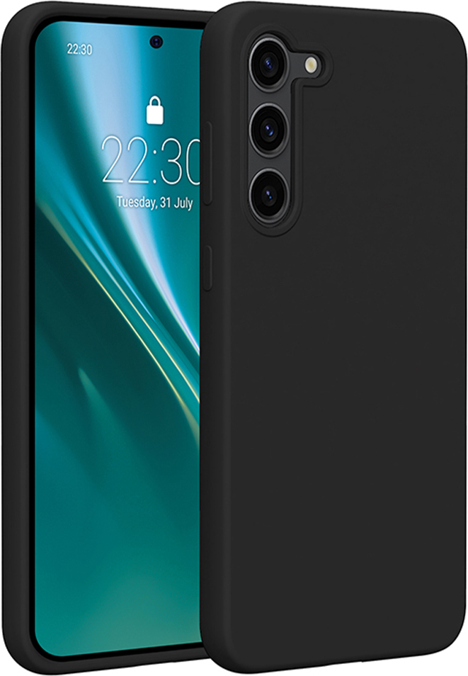 Silikonový kryt Etteri pro Samsung Galaxy S23 Plus černý