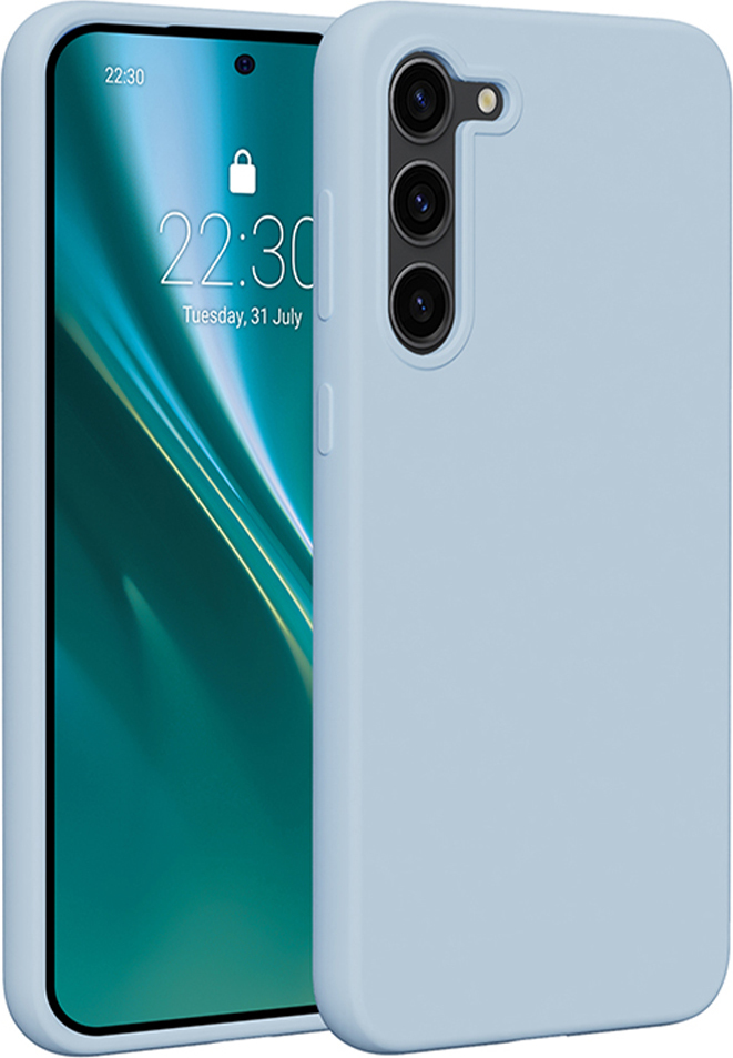 Silikonový kryt Etteri pro Samsung Galaxy S23 Plus světle modrý