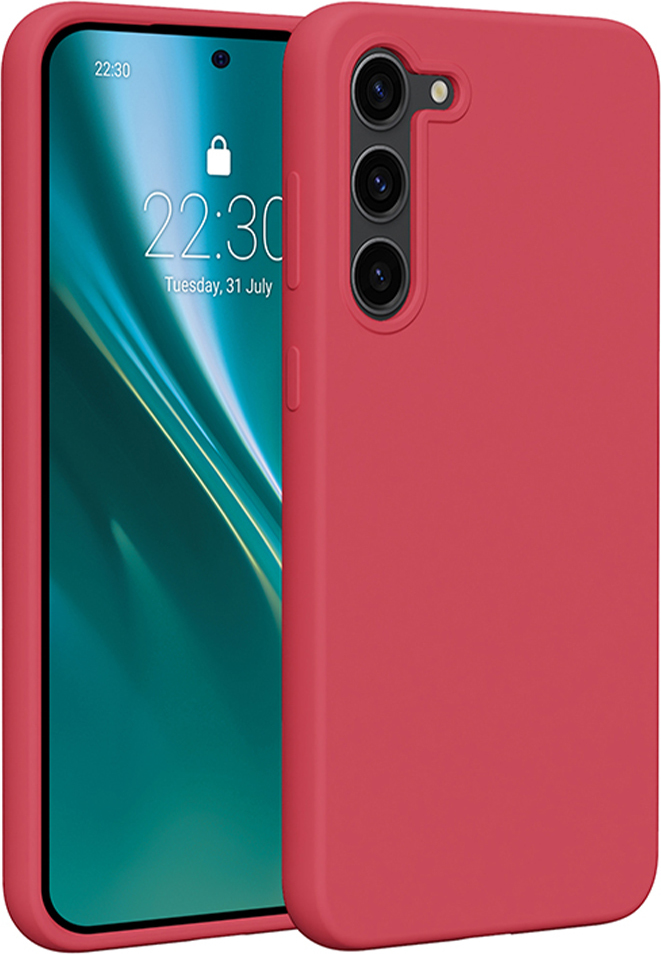 Silikonový kryt Etteri pro Samsung Galaxy S23 Plus malinový