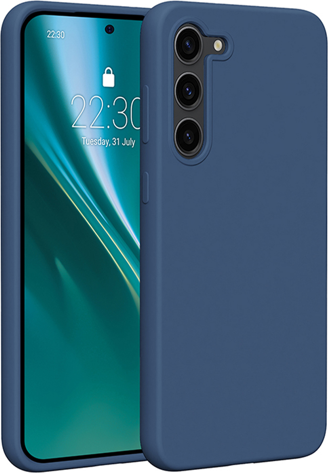 Silikonový kryt Etteri pro Samsung Galaxy S23 Plus tmavě modrý
