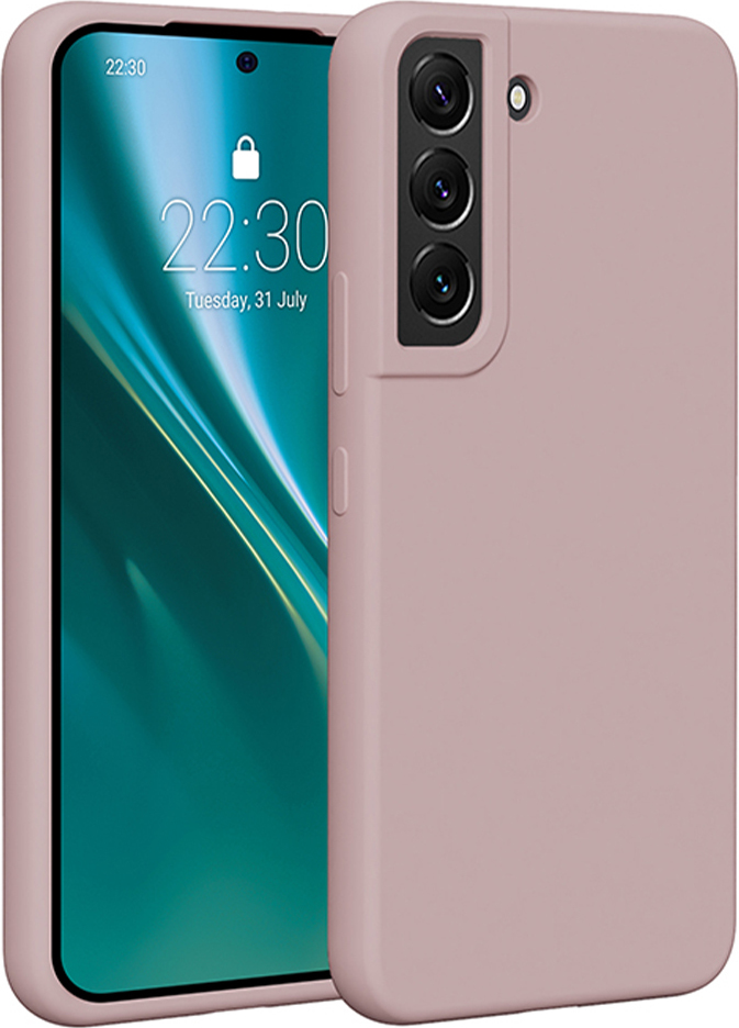 Silikonový kryt Etteri pro Samsung Galaxy S22 světle růžový