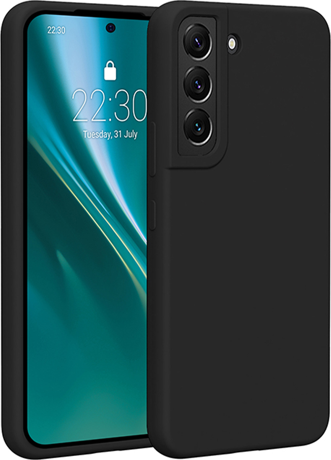 Silikonový kryt Etteri pro Samsung Galaxy S22 černý