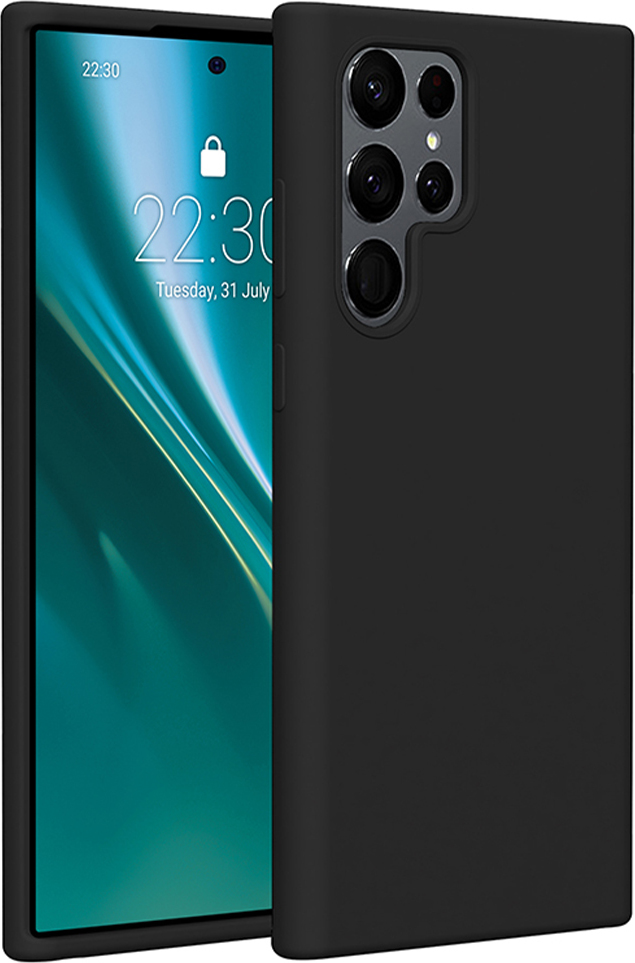Silikonový kryt Etteri pro Samsung Galaxy S22 Ultra černý