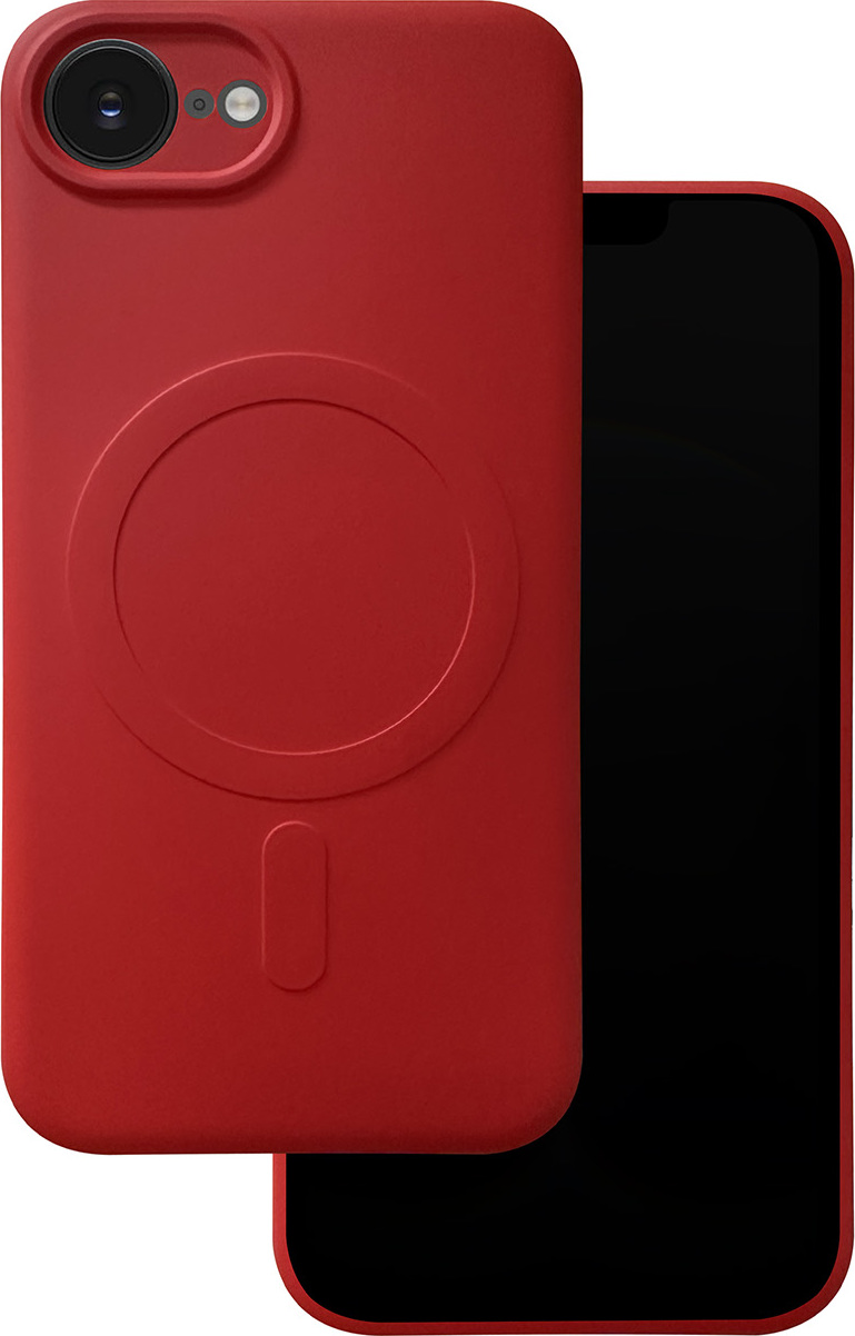 Kryt Simple Color Mag pro iPhone 16e červený