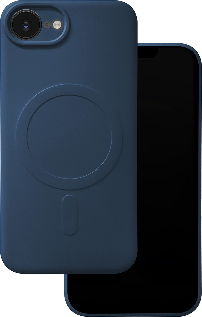 Kryt Simple Color Mag pro iPhone 16e v tmavě modré barvě