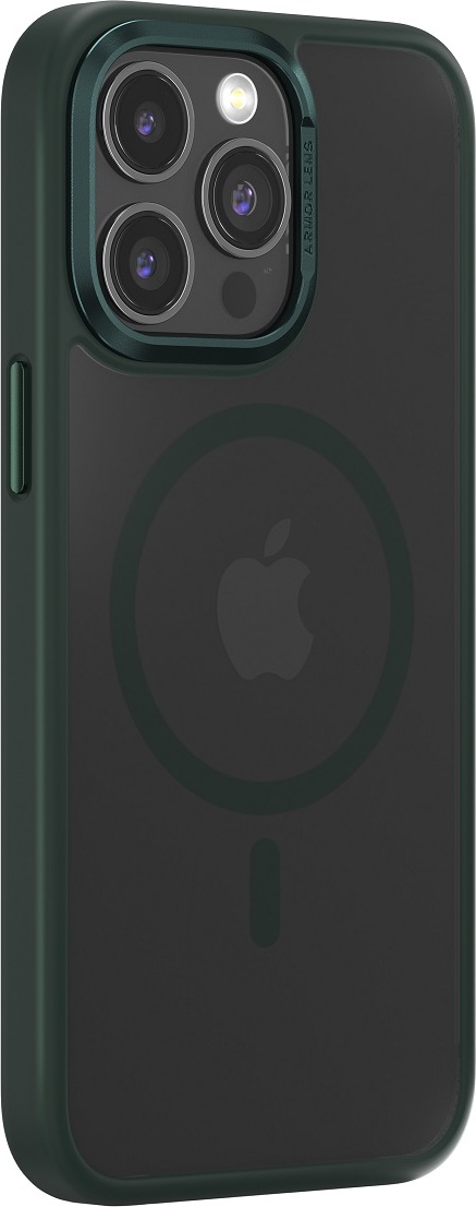 Pouzdro Comma Joy Elegant Mag pro iPhone 15 Plus tmavě zelené