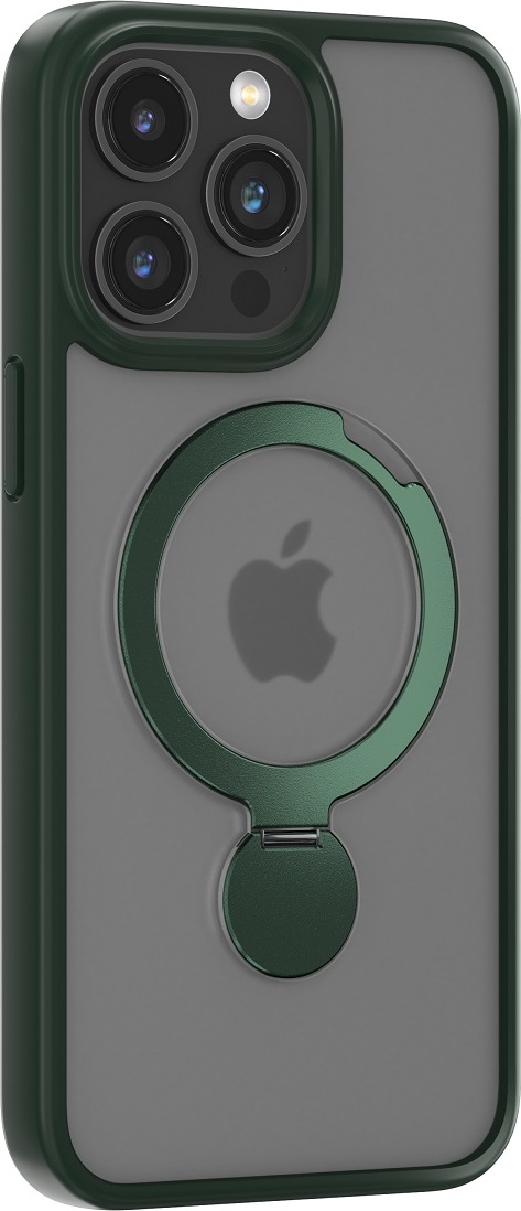 Pouzdro Comma Joy Shark Mag pro iPhone 15 Plus tmavě zelené