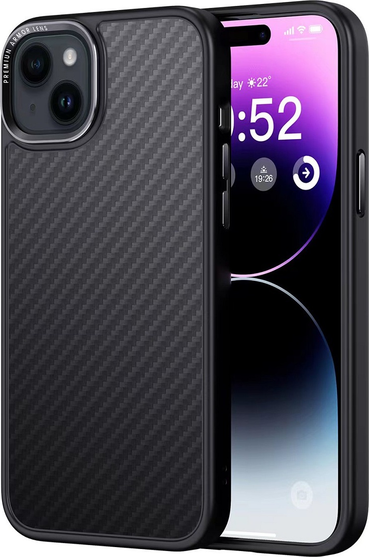 Pouzdro Comma Kevlar Mag pro iPhone 15 Plus černé