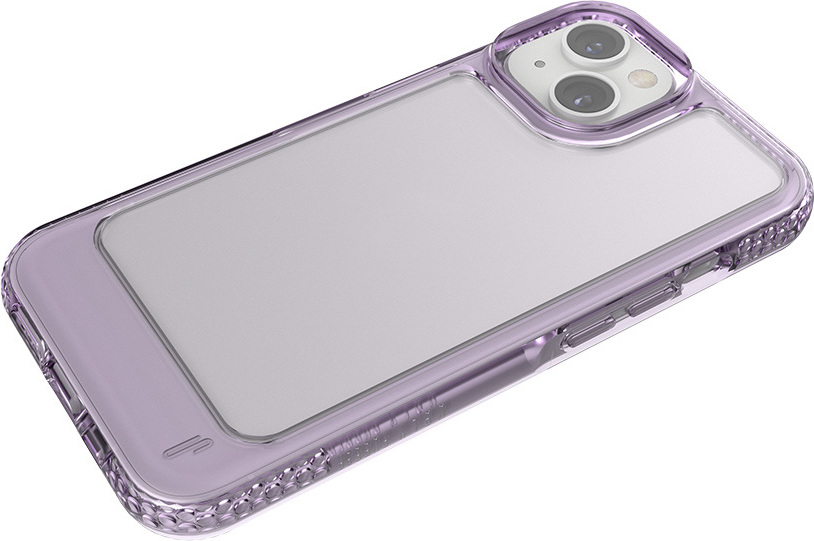 Pouzdro Ugly Rubber UMODEL pro iPhone 15 6,1" průhledné fialové