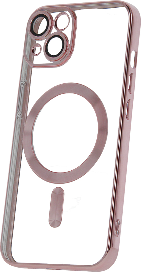 Kryt Color Chrome Mag pro iPhone 14 6,1" růžovo-zlatý