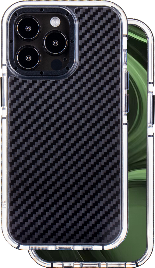 Acrylic Carbon kryt pro iPhone 13 Pro 6,1" černý