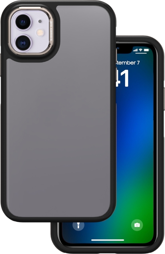 Kryt Crystal Black pro iPhone 11 šedý