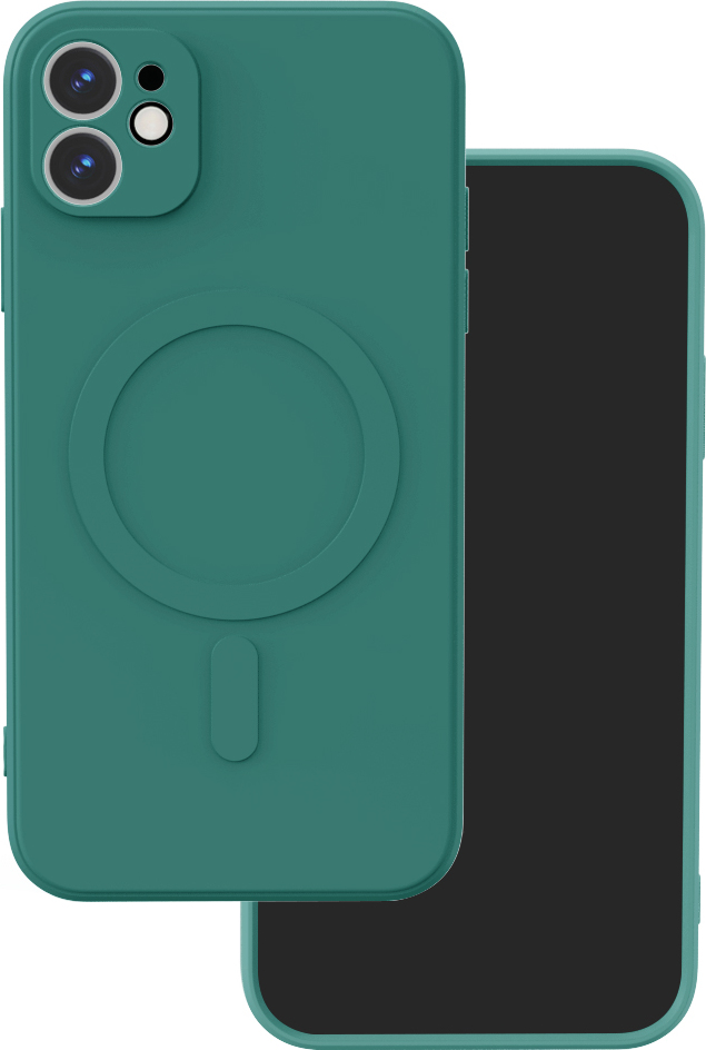 Kryt Simple Color Mag pro iPhone 11 tmavě zelený