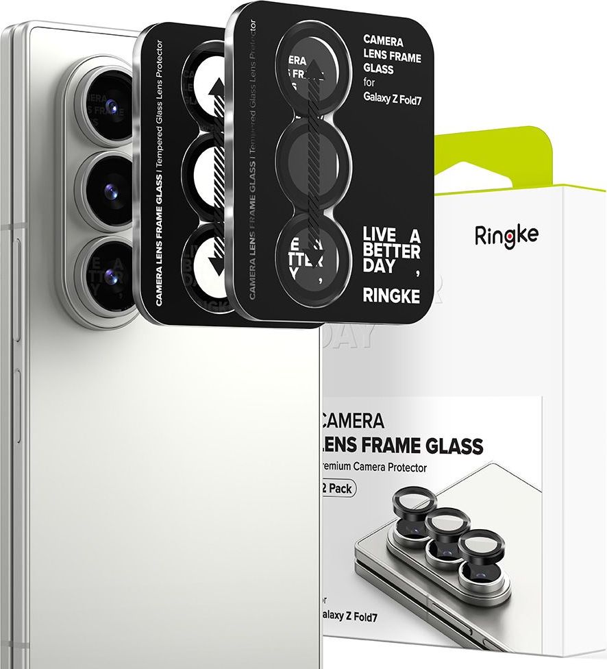 Ochranné sklo na čočku fotoaparátu RINGKE CAMERA FRAME PROTECTOR 2-PACK GALAXY Z FOLD 7 BLACK