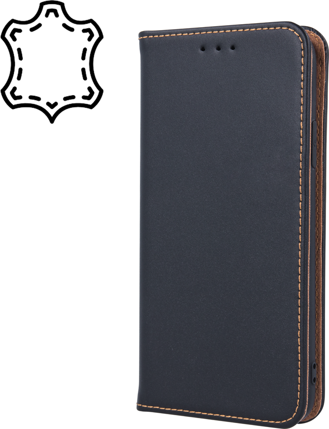 Genuine Leather Smart Pro kryt pro Samsung Galaxy S24 FE, černý