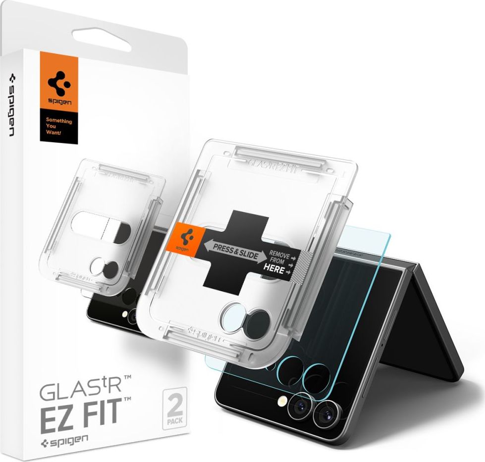 Tvrzené sklo SPIGEN GLAS.TR ”EZ FIT” HD 2-PACK GALAXY Z FLIP 7 CLEAR