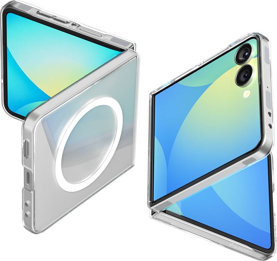 SPIGEN AIRSKIN MAG MAGSAFE GALAXY Z FLIP 7 CRYSTAL CLEAR/WHITE