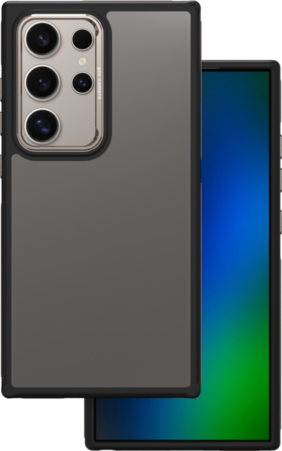 Kryt Crystal Black pro Samsung Galaxy S24 Ultra šedý