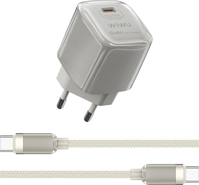 Nabíjecí sada WIWU Jello 20W GaN Wi-U016 USBC-USB-C, zástrčka EU