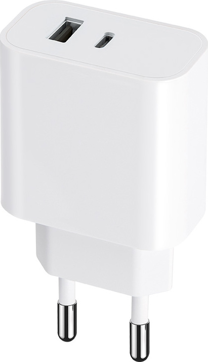 Nabíječka Maxlife MXTC-06 PD QC 1x USB-C 1x USB 30W bílá