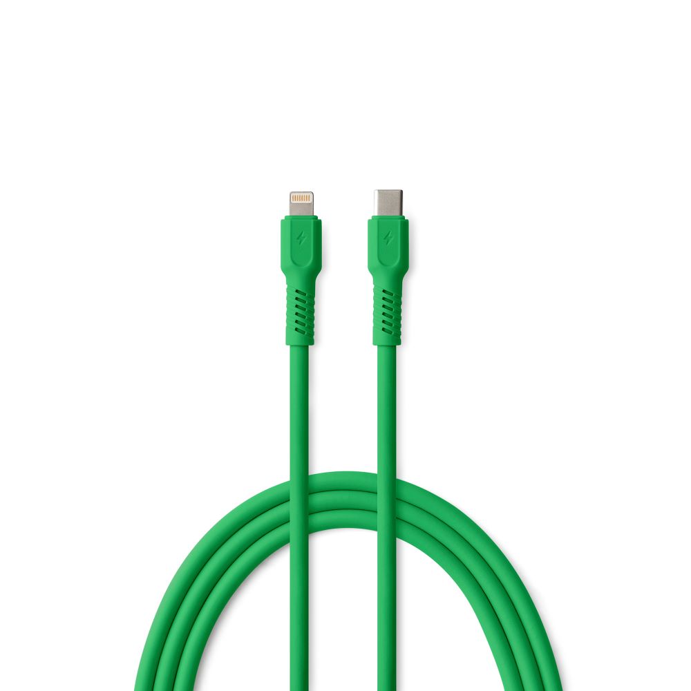 Kabel COLORUM USB-C - Lightning 1,8m 2,4A CK12-CL-04 x zelený