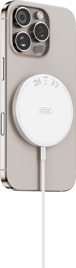 Indukční bezdrátová MagSafe nabíječka XO CX037 bílá